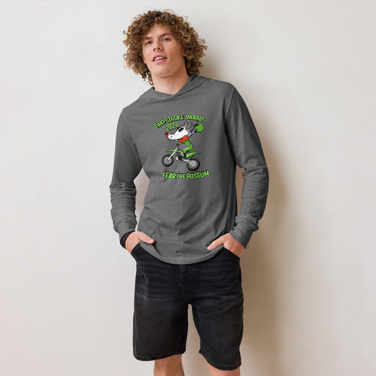 Two Stroke Worlds Hooded long-sleeve tee