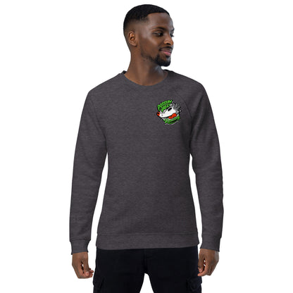 Two Stroke Worlds Unisex organic raglan sweatshirt