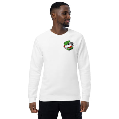 Two Stroke Worlds Unisex organic raglan sweatshirt